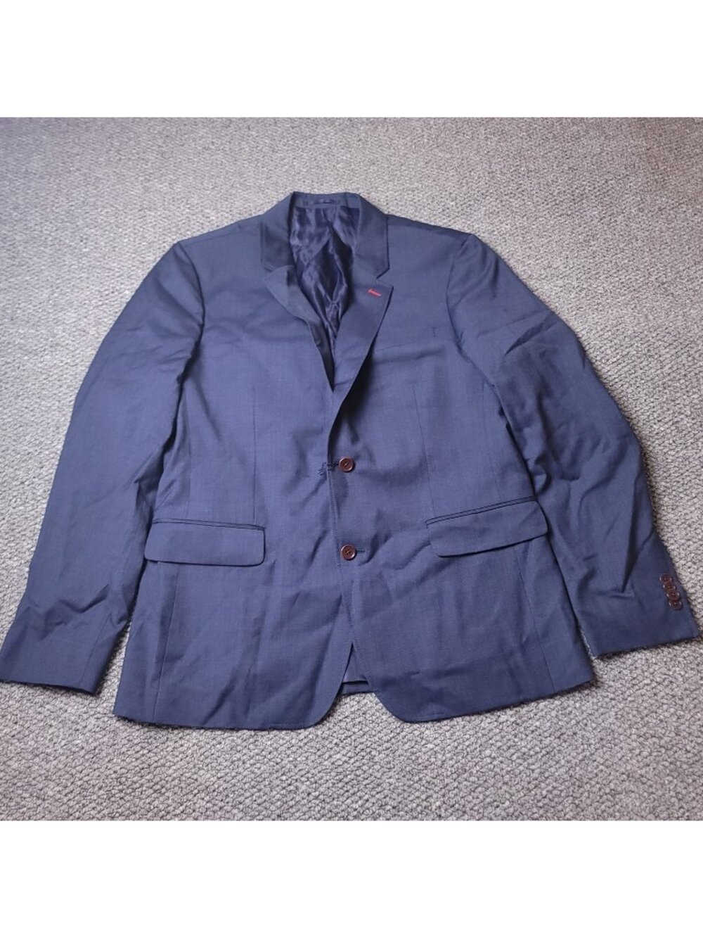 UNTUCKit Wool Blazer Mens 42R Regular Blue Reda 1865 Suit Jacket Two Button